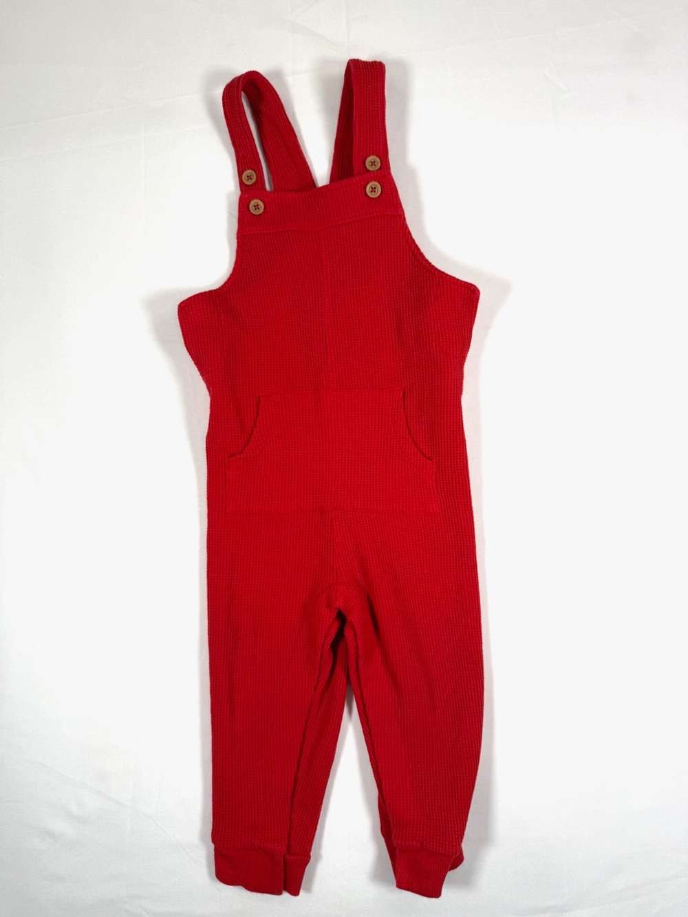 CARTER’S Baby Toddler Thermal Waffle Knit Overalls Size 18M Sleeveless Jumpsuit